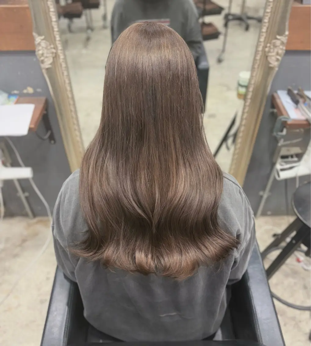 カラー ブリーチ ブリーチなしカラー ヘアカラー トリートメント 🖤西嶋　桃花🖤 エクステ/レイヤーのヘアスタイル