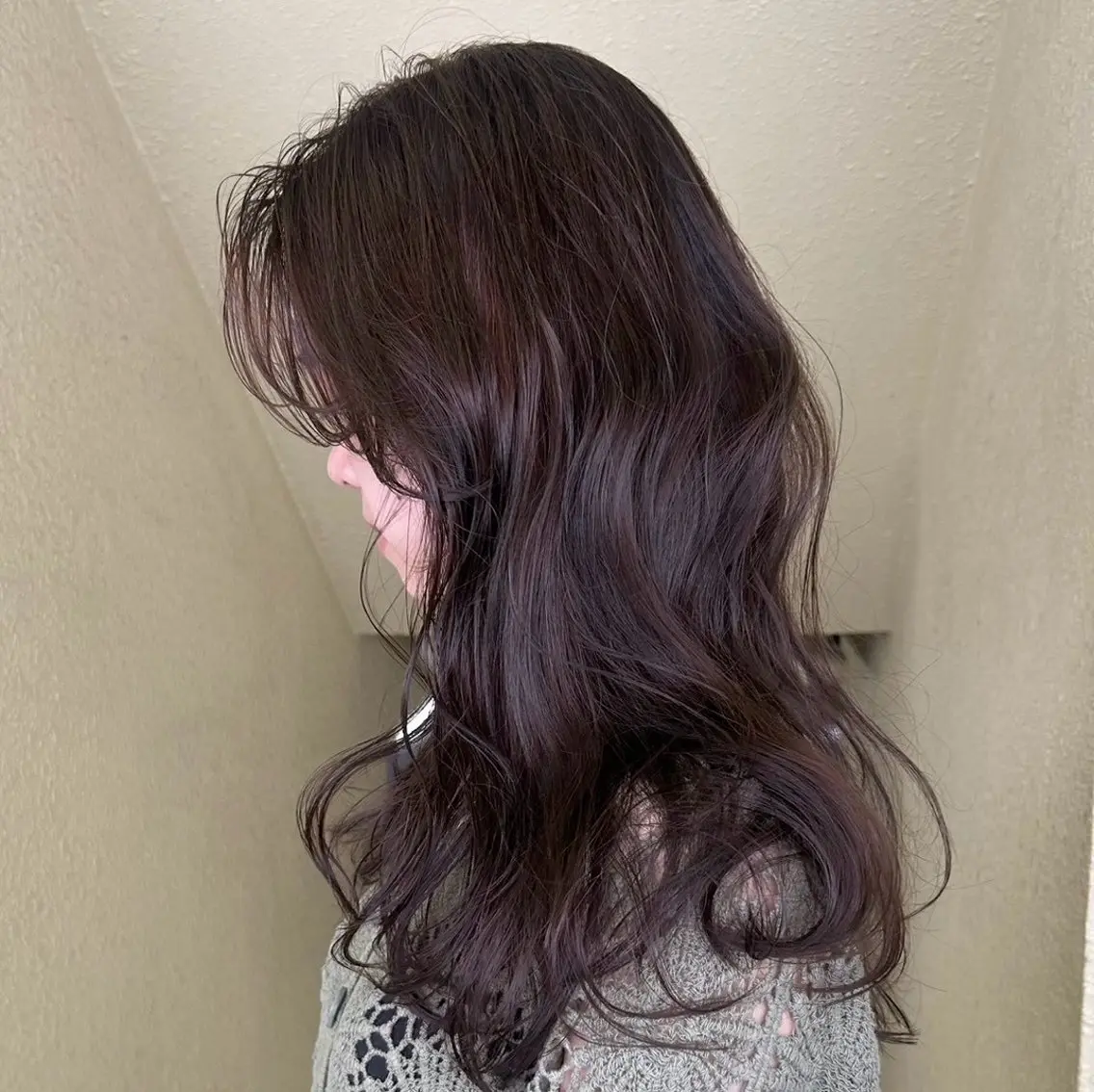 セミロング カラー トリートメント ヘアカラー 🍇ぶどうカラー🍇 akariのヘアスタイル