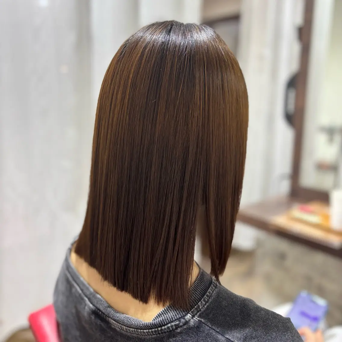 ミディアム しばた ゆらのヘアスタイル
