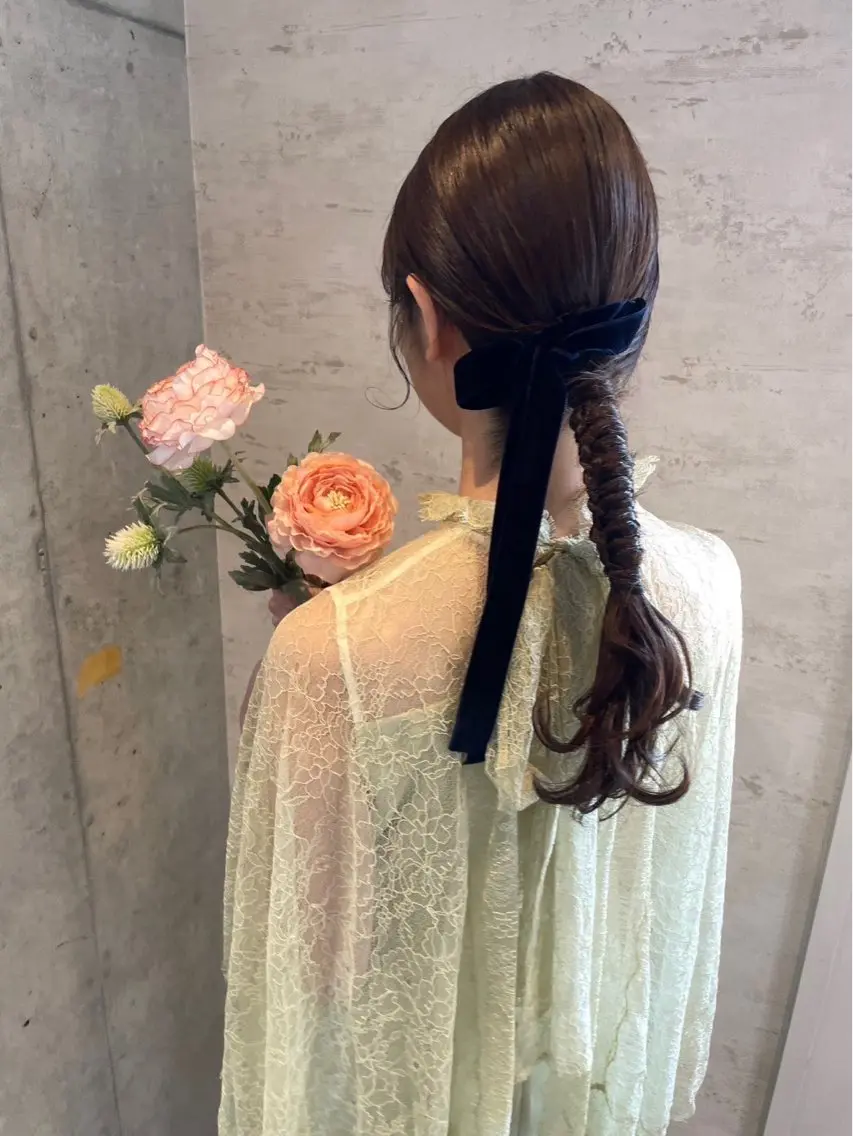 ロング ヘアアレンジ ヘアセット 美髪× ヘアセット✨Araiのヘアスタイル
