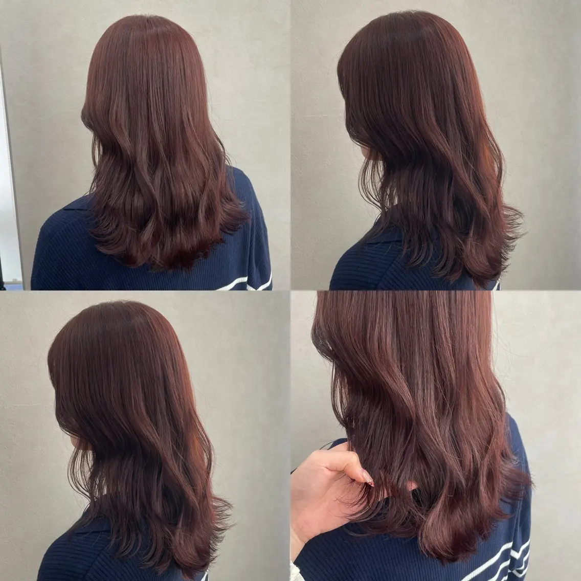 セミロング ヘアカラー トリートメント 🍑トレンドカラー 🍑横浜のヘアスタイル