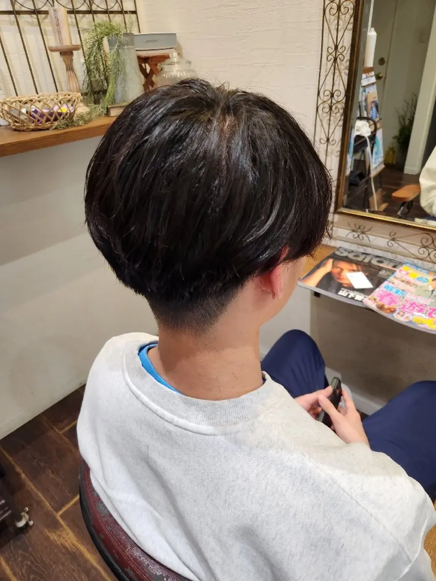 ショート メンズ マッシュ ショートヘア 阪本 俊のヘアスタイル
