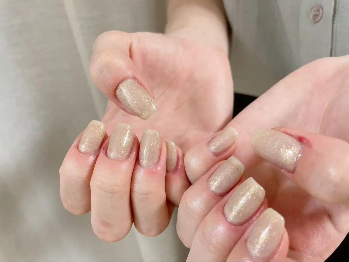 ネイル オーロラネイル ブルー フットネイル フレンチネイル ジェルネイル ハンドネイル kiki nail たまプラーザのネイルデザイン