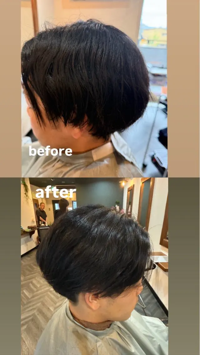 メンズ センターパート カット 大木悠史 メンズカット✂️のヘアスタイル
