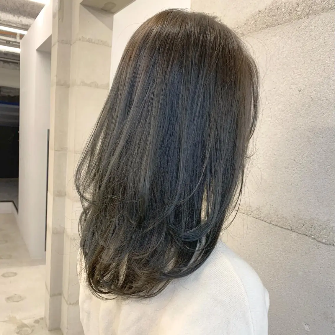 ミディアム カラー 透明感カラー✂︎ /縮毛矯正/YUKAのヘアスタイル