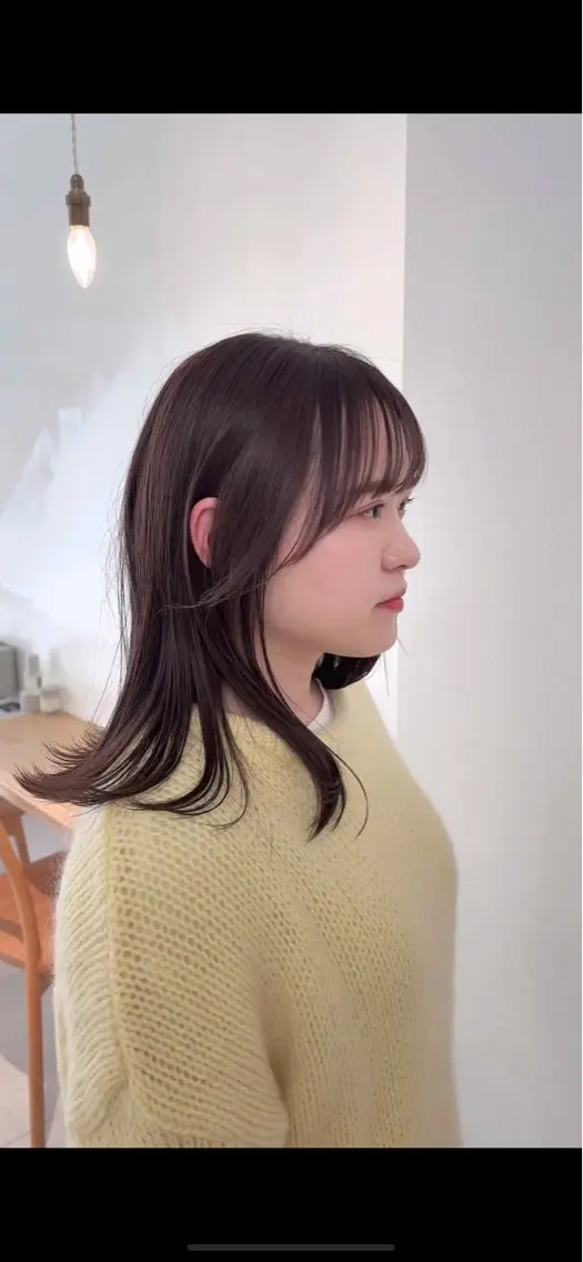 ミディアム カラー カット ヘアカラー トリートメント 平田 健一のヘアスタイル