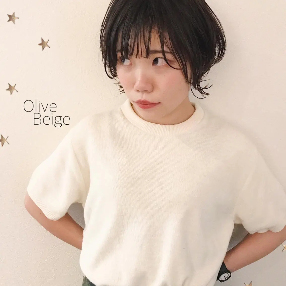 ショート カラー 市川 千夏のヘアスタイル