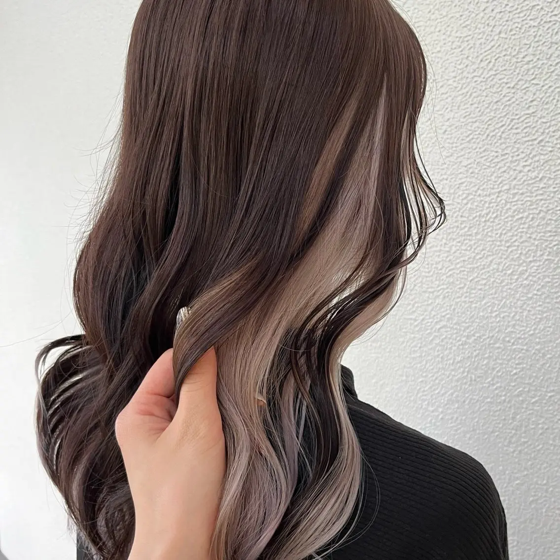 ロング ♡⃛₊暗髪艶カラー /レイヤー♡⃛にこのヘアスタイル