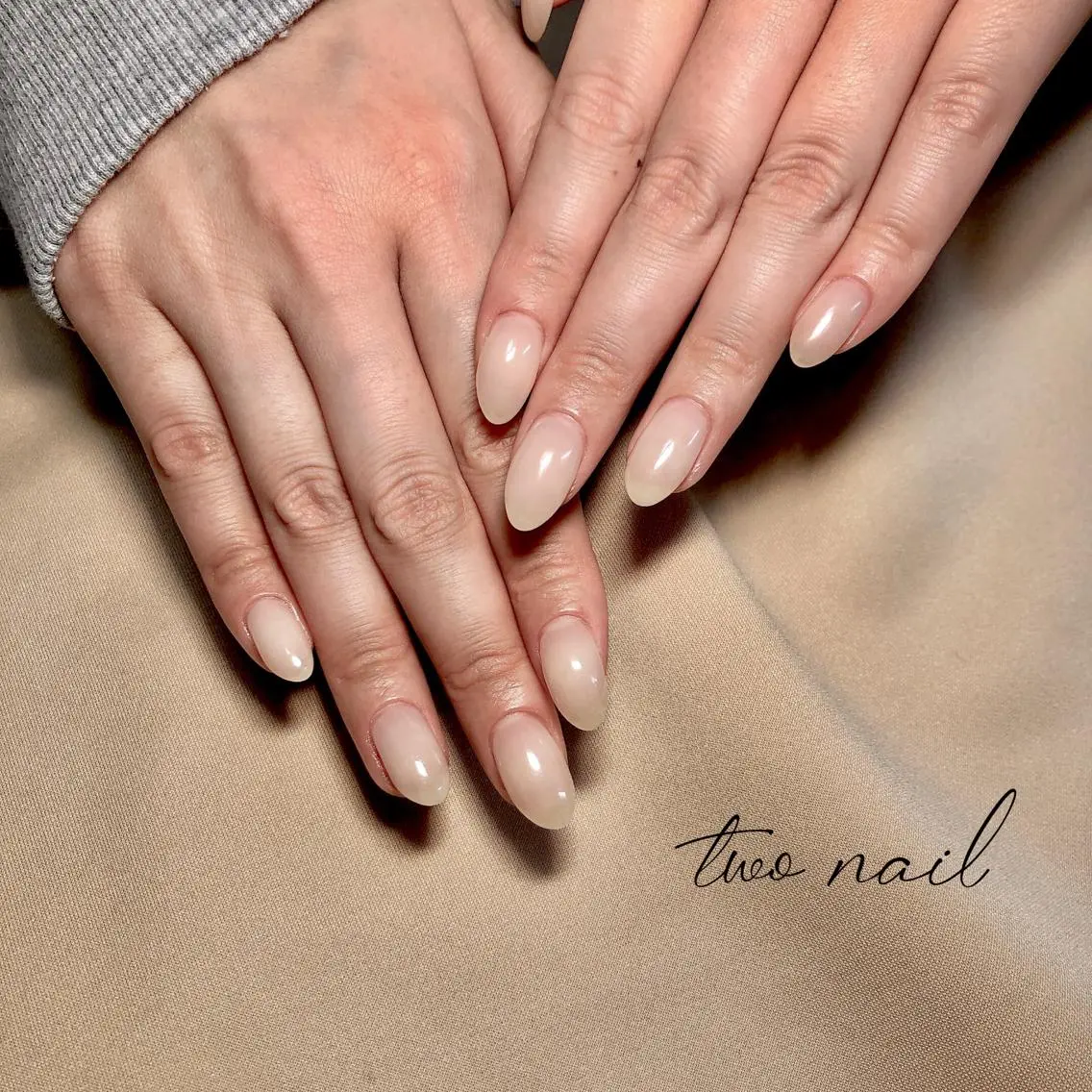 ネイル アートネイル フットネイル ハート ニュアンスネイル ホワイト ハンドネイル two nailのネイルデザイン