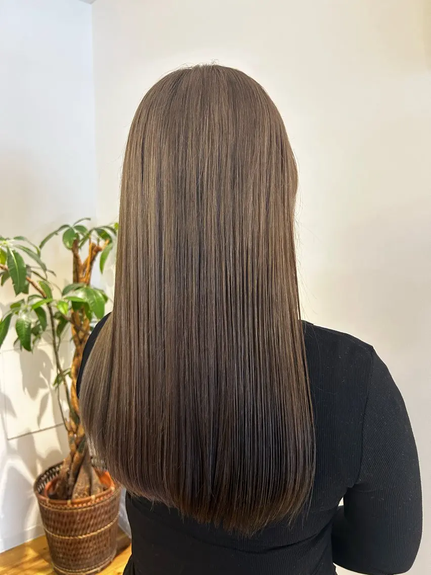 カラー ベージュカラー ミルクティーベージュ adorable 樋口円のヘアスタイル