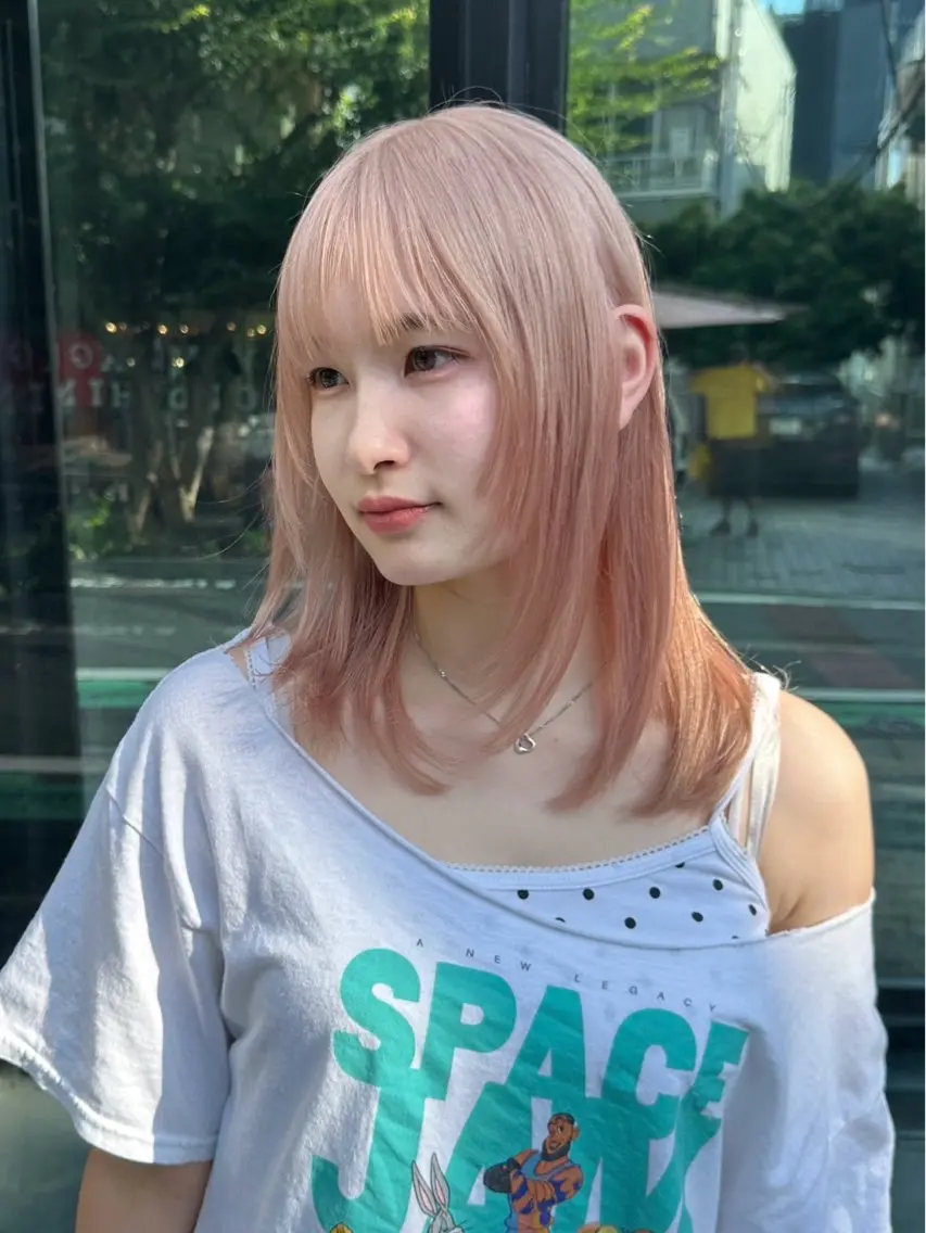 セミロング プルエクステ エクステ ヘアカラー トリートメント 吉祥寺プルエクステ 🌟Hiraiのヘアスタイル