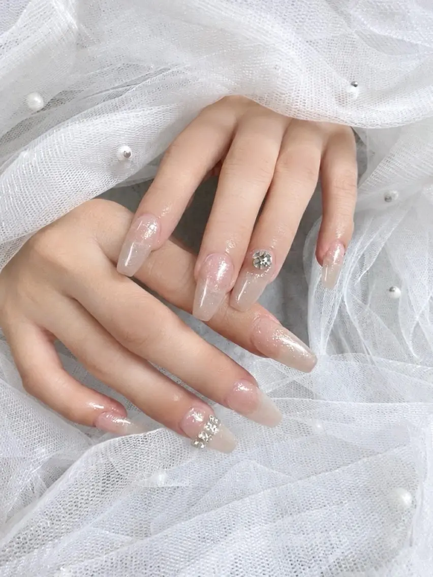 ネイル 長さ出し ネイルチップ ハンドネイル chul nail 🎀azukiのネイルデザイン