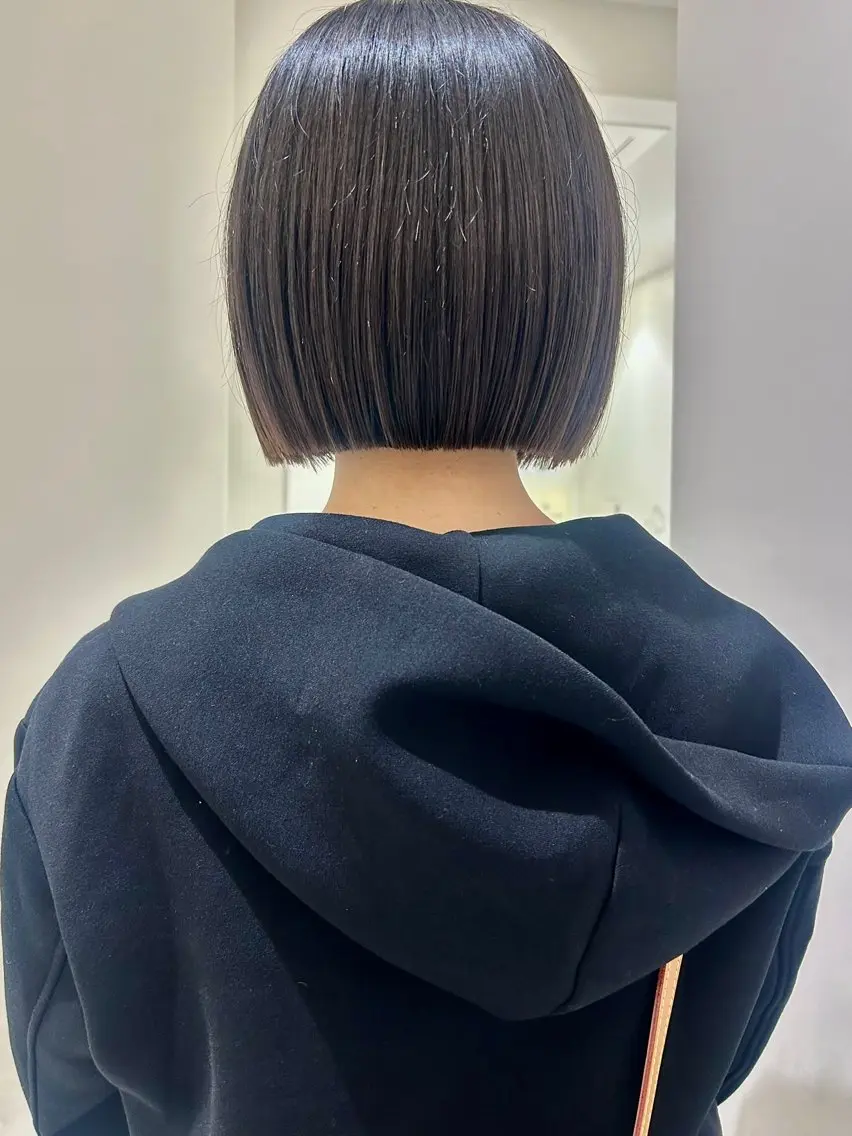 ショート カット ヘアカラー 👔ボブ﹨髪質改善 ストレート🩳ももかのヘアスタイル