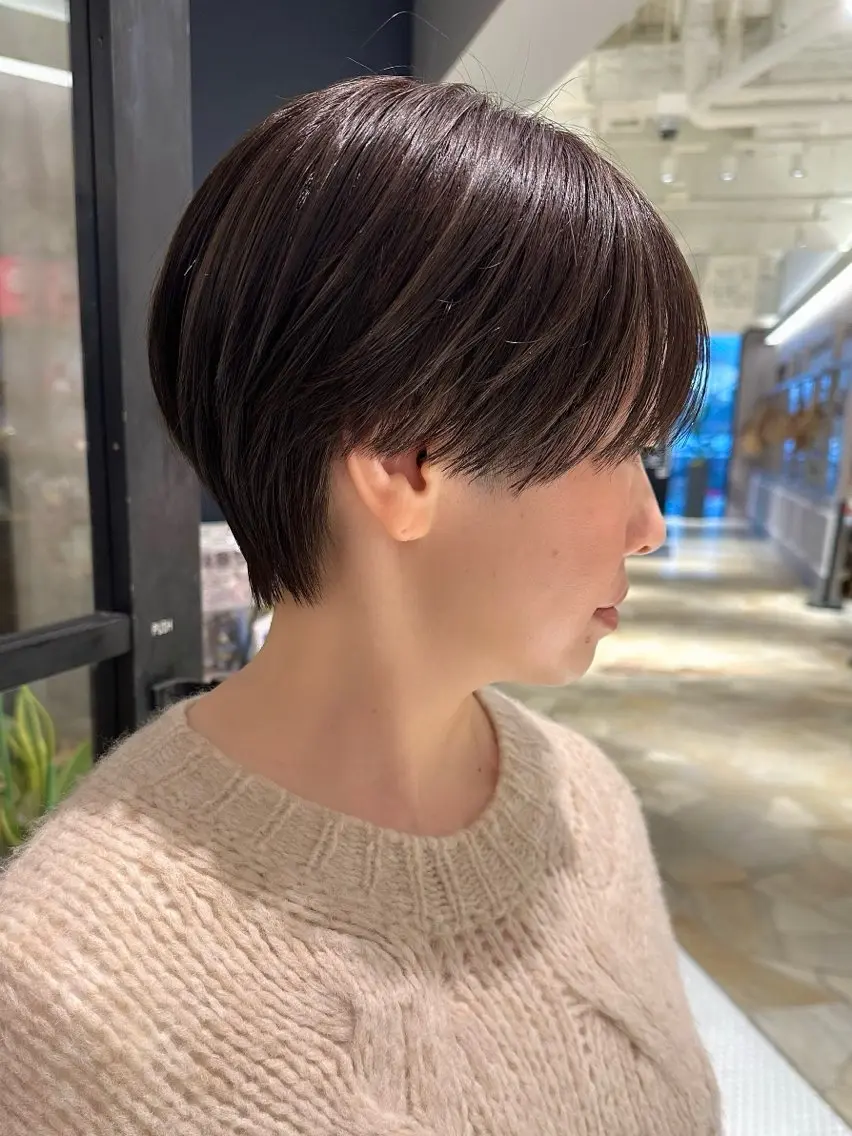 ショート カラー ヘアカラー Defi梅田 岡 宗杜のヘアスタイル