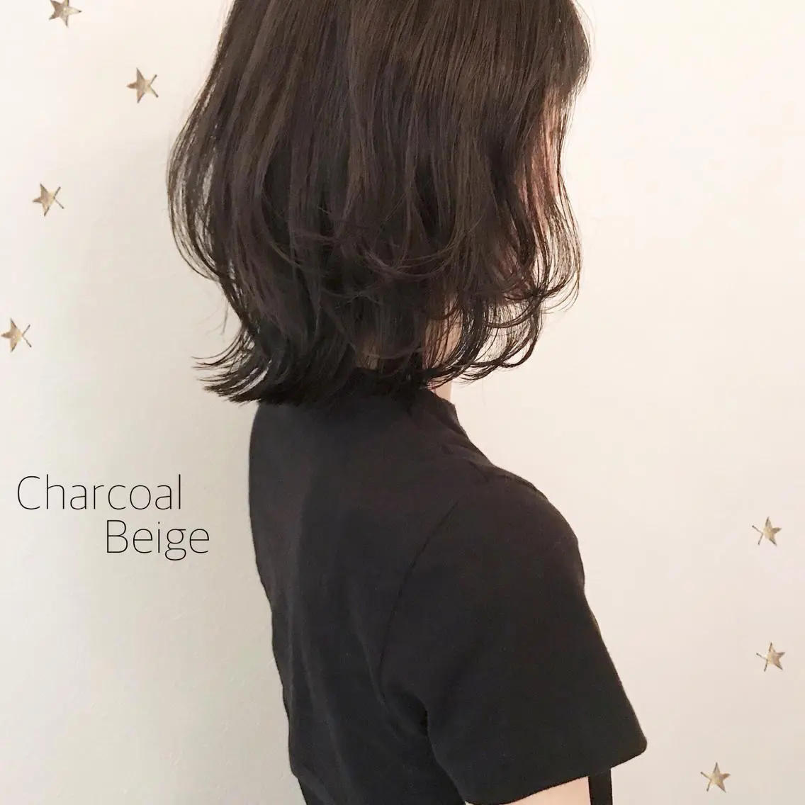 ミディアム カラー 市川 千夏のヘアスタイル