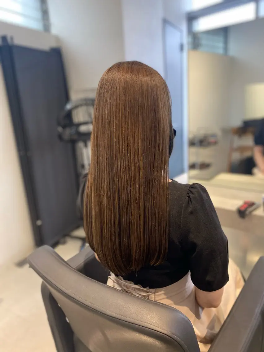 ロング カット ヘアカラー トリートメント 田中 克弥のヘアスタイル