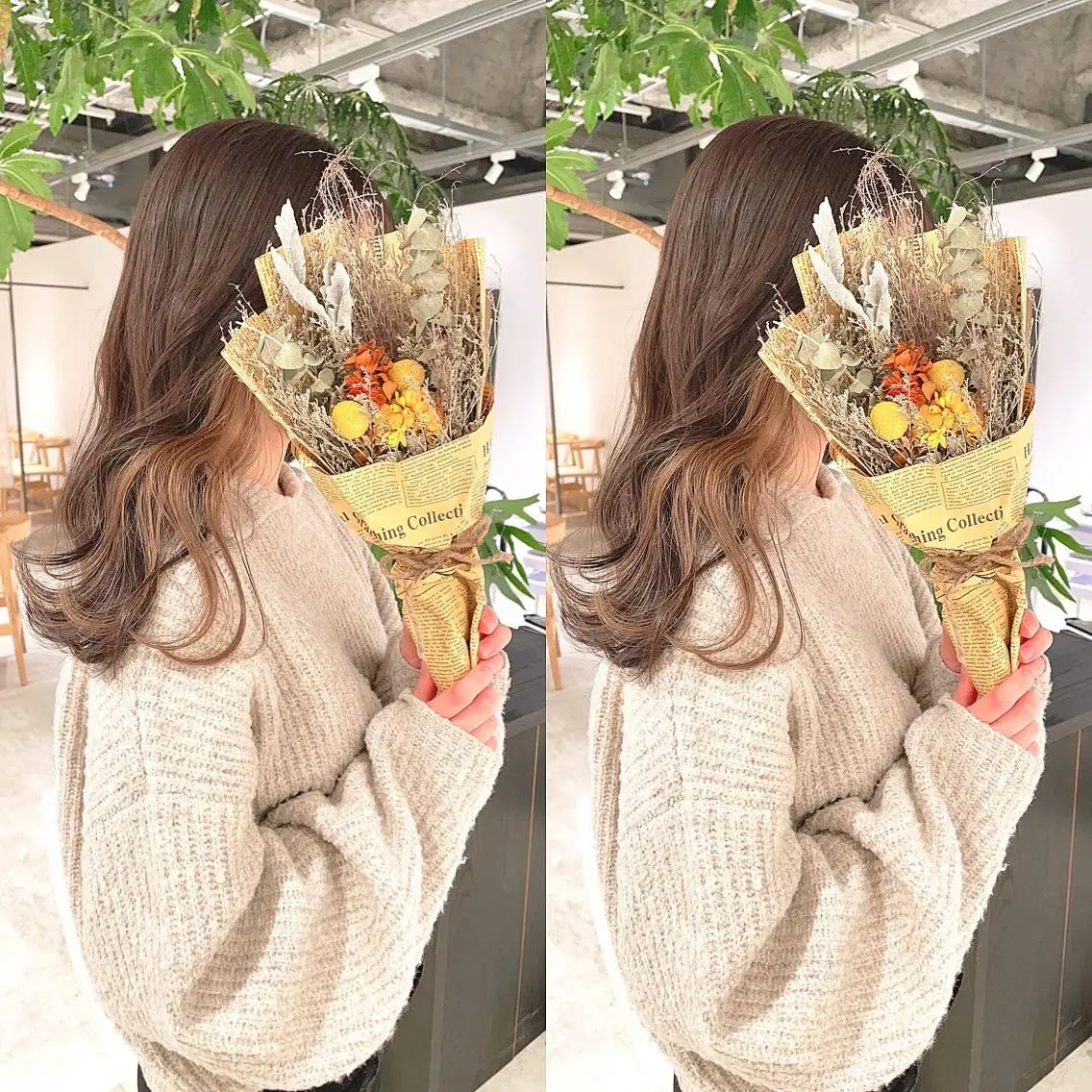 セミロング カラー ブラウンカラー イヤリングカラー ヘアカラー トリートメント 渋谷:インナーカラー ／🍒エリカ🍒のヘアスタイル