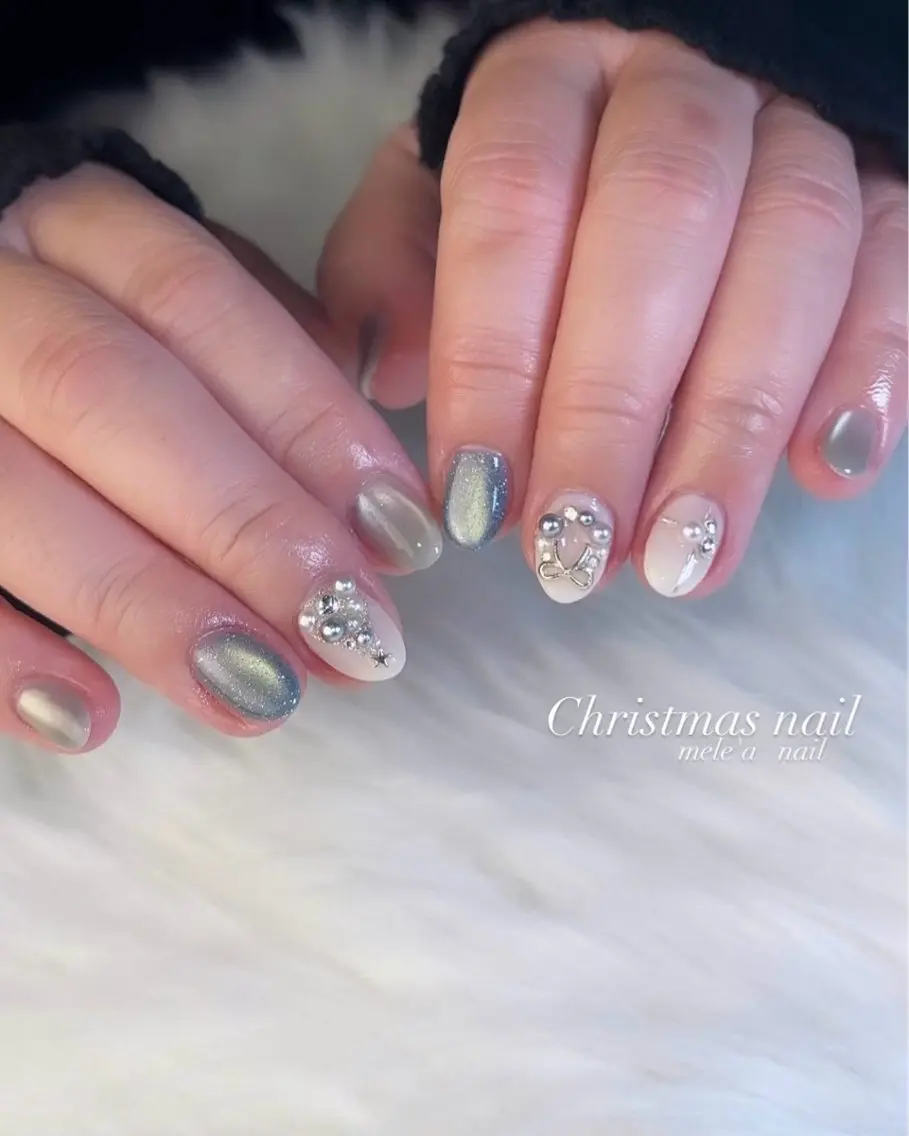 ネイル 冬ネイル クリスマス miho meléanailのネイルデザイン