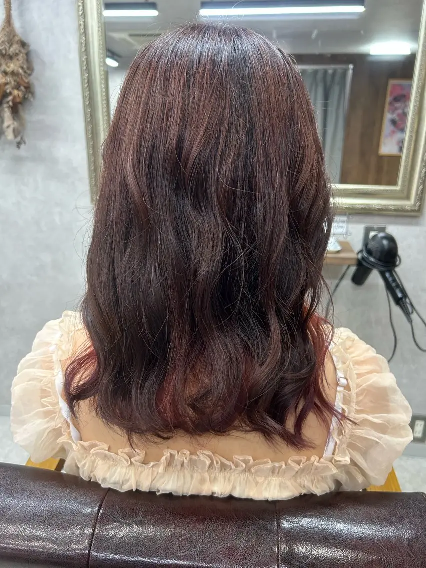 ロング カラー Lien 深井店のヘアスタイル