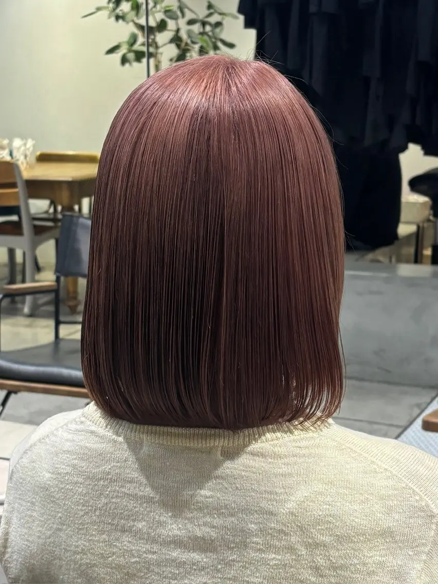 ミディアム カラー ヘアカラー トリートメント 透明感カラー/ヘア アレンジ/あみ🎶のヘアスタイル
