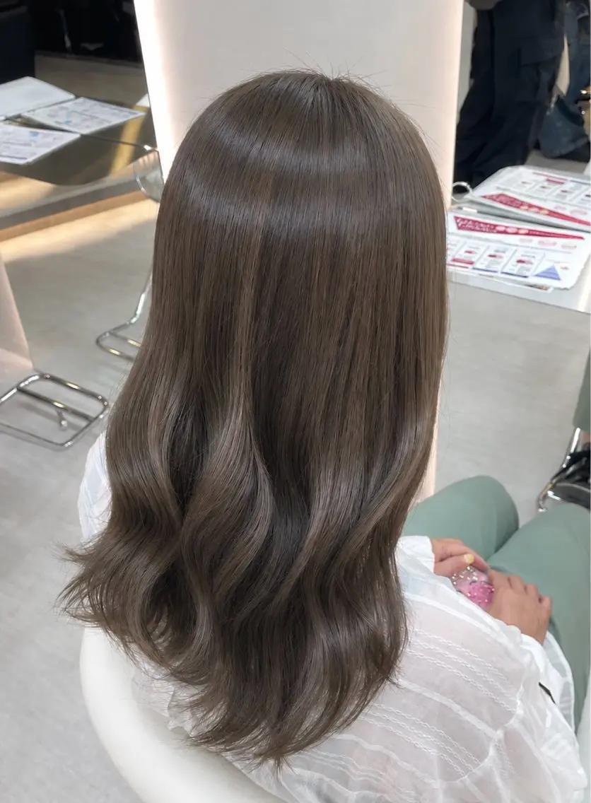 ロング カラー ミント ヘアカラー 🫧 透明感カラー/ Karin 🫧のヘアスタイル