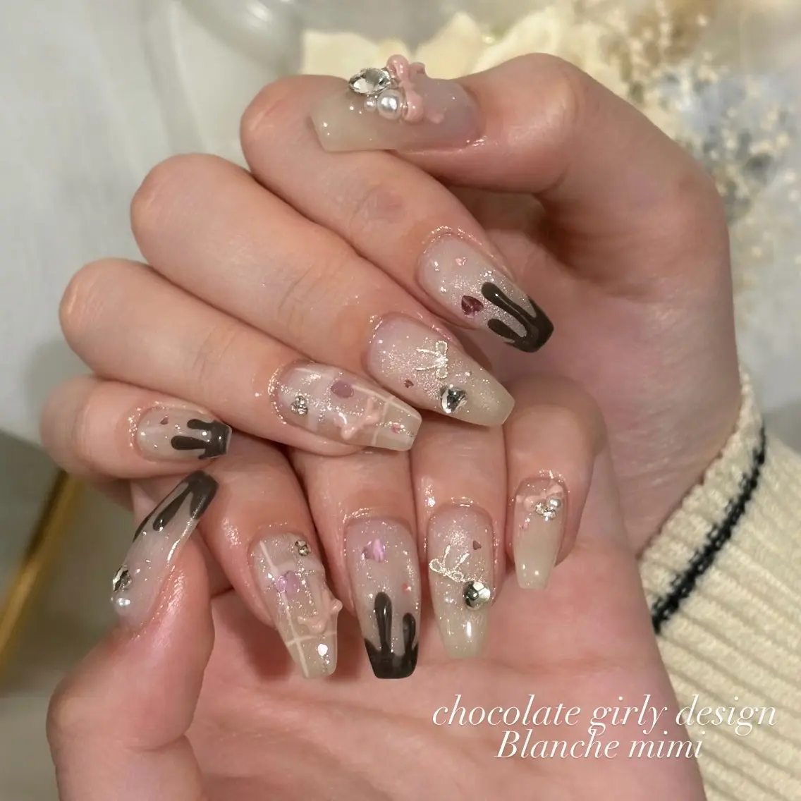 ネイル ハンドネイル Blanche mimi.u_aのネイルデザイン