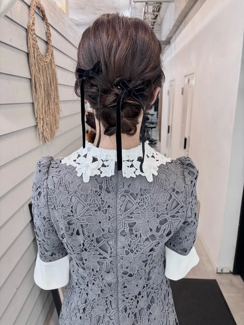 ミディアム ヘアセット GiseL博多筑紫口 杏実のヘアスタイル