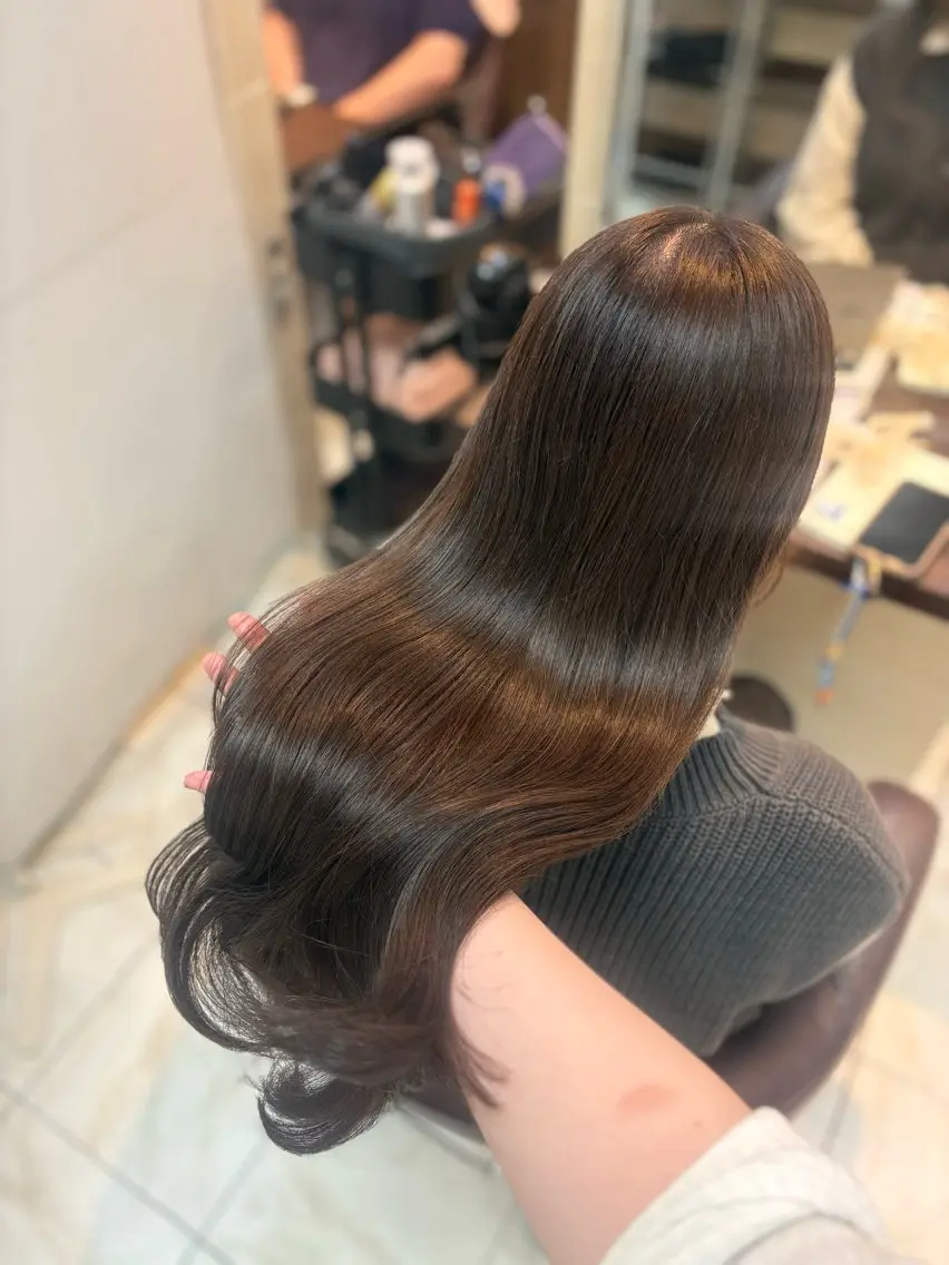ロング カラー カット ヘアカラー トリートメント 🎀透明感カラー 🎀ナズナのヘアスタイル