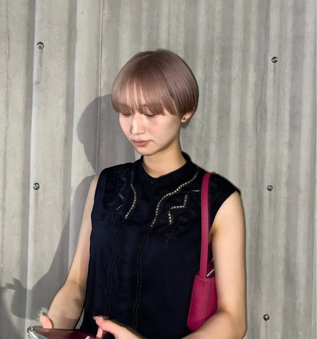ショート カラー カット ヘアカラー HAFU itsukiのヘアスタイル