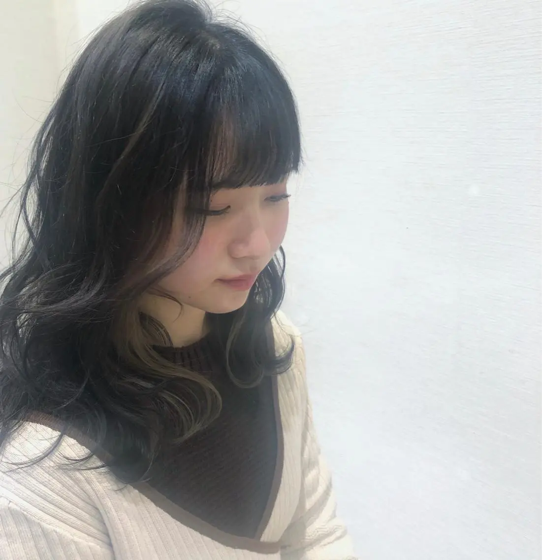 セミロング カラー ベージュカラー インナーカラー 完全美髪特化 髪質改善/島　悠輔のヘアスタイル