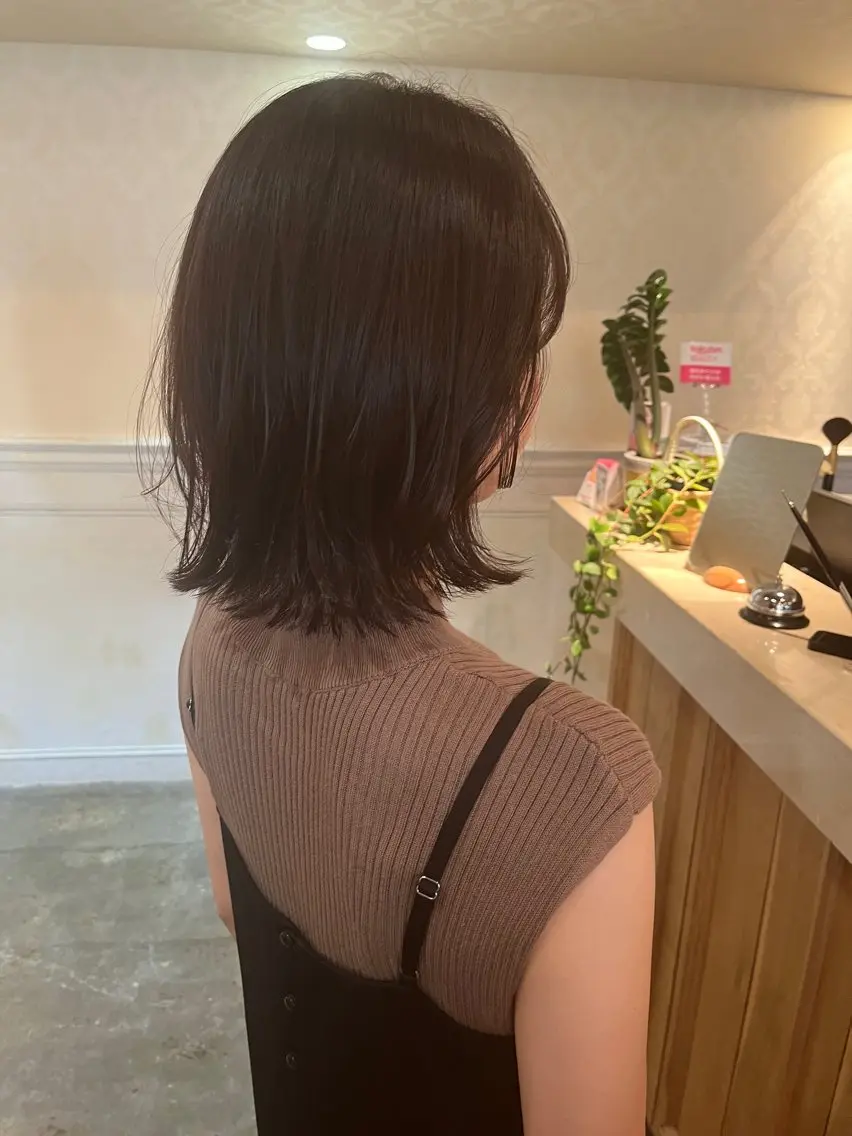 ミディアム カラー 銀座🤍ボブ/ ミディアム/佐野夢美のヘアスタイル