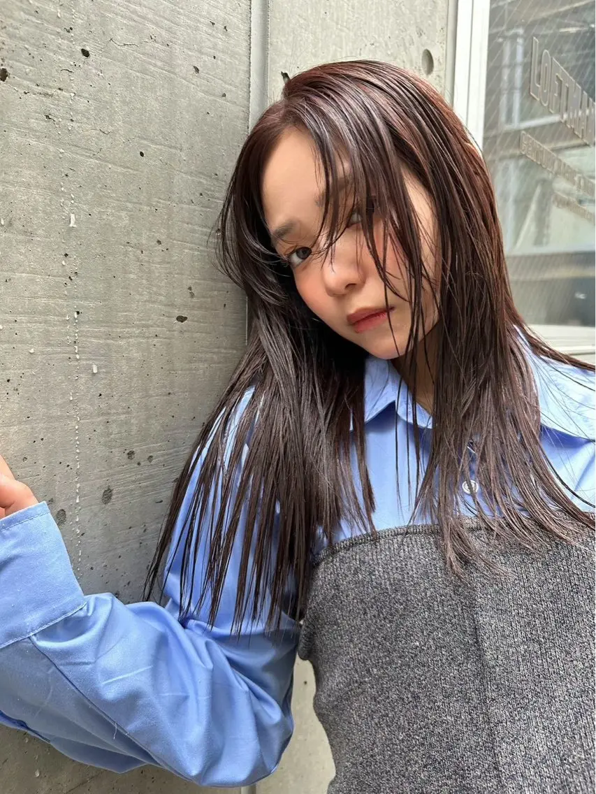ロング カラー ヘアカラー 藤原 さくらのヘアスタイル