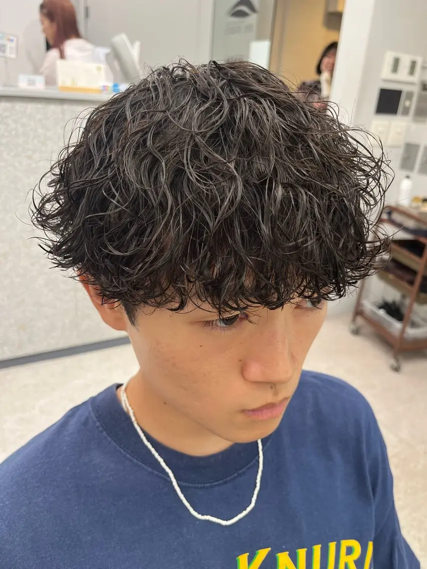 パーマ メンズ カット パーマ 🍐シャドウパーマ メンズ特化/守岡🍐のヘアスタイル