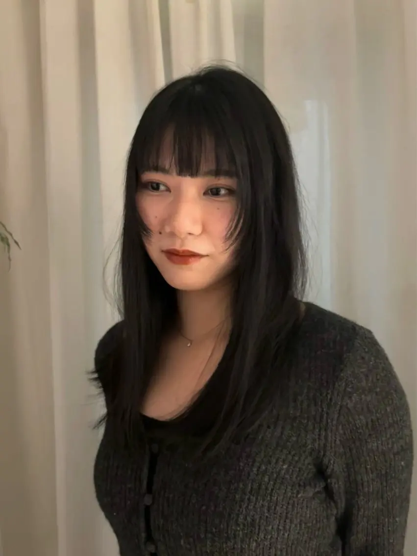 ロング カラー レイヤーカット Fuka🫧 ボブモデル募集中のヘアスタイル