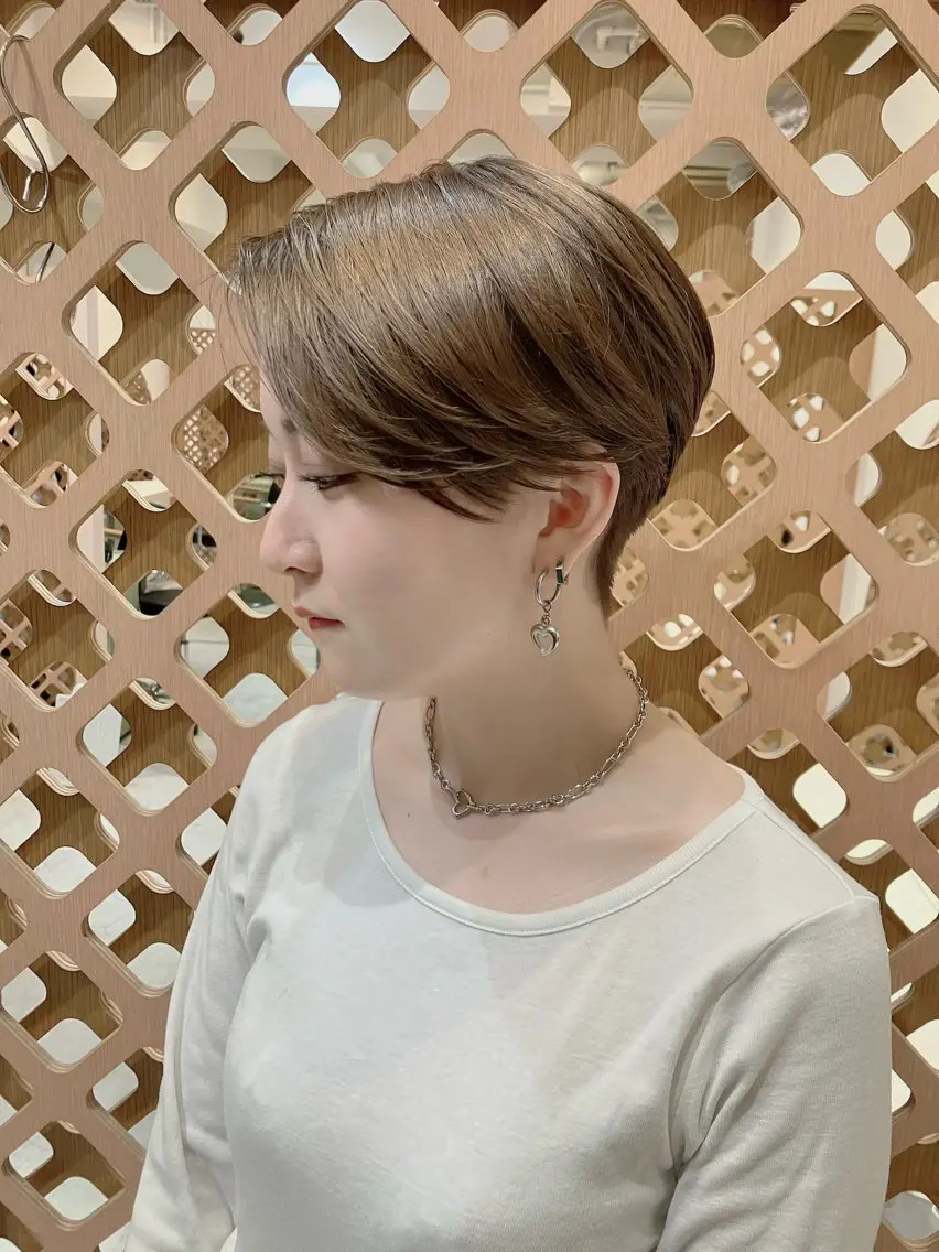ショート カラー ハンサムショート ショートヘア カット ヘアカラー 川間 将彦のヘアスタイル