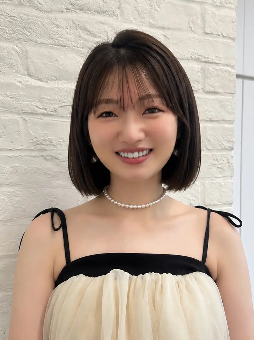 ショート 韓国ヘア🇰🇷／ 艶カラー鈴木萌愛🩶のヘアスタイル