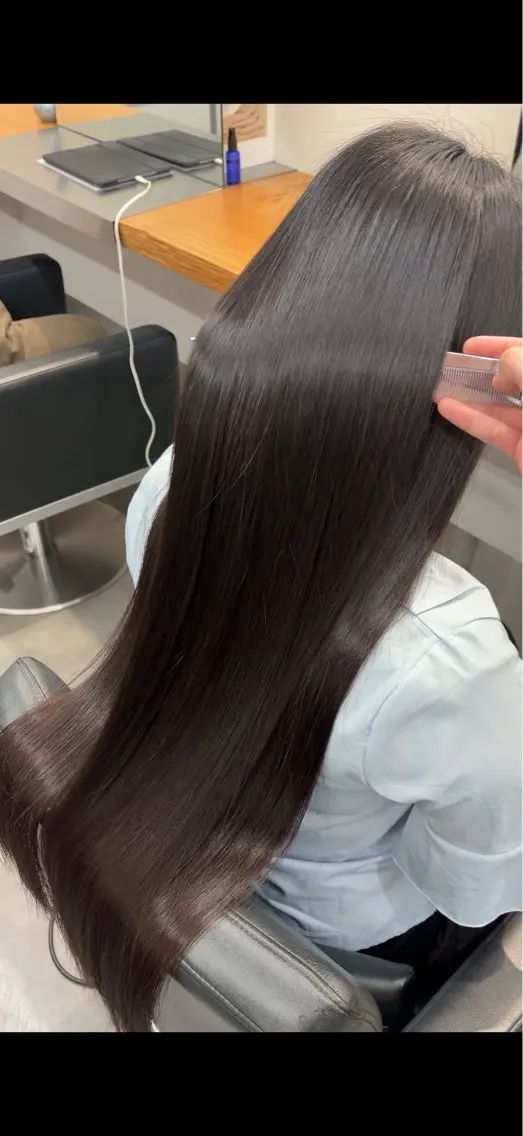 ロング 縮毛矯正 髪質改善/銀座/ 当日予約🉑TOWAのヘアスタイル