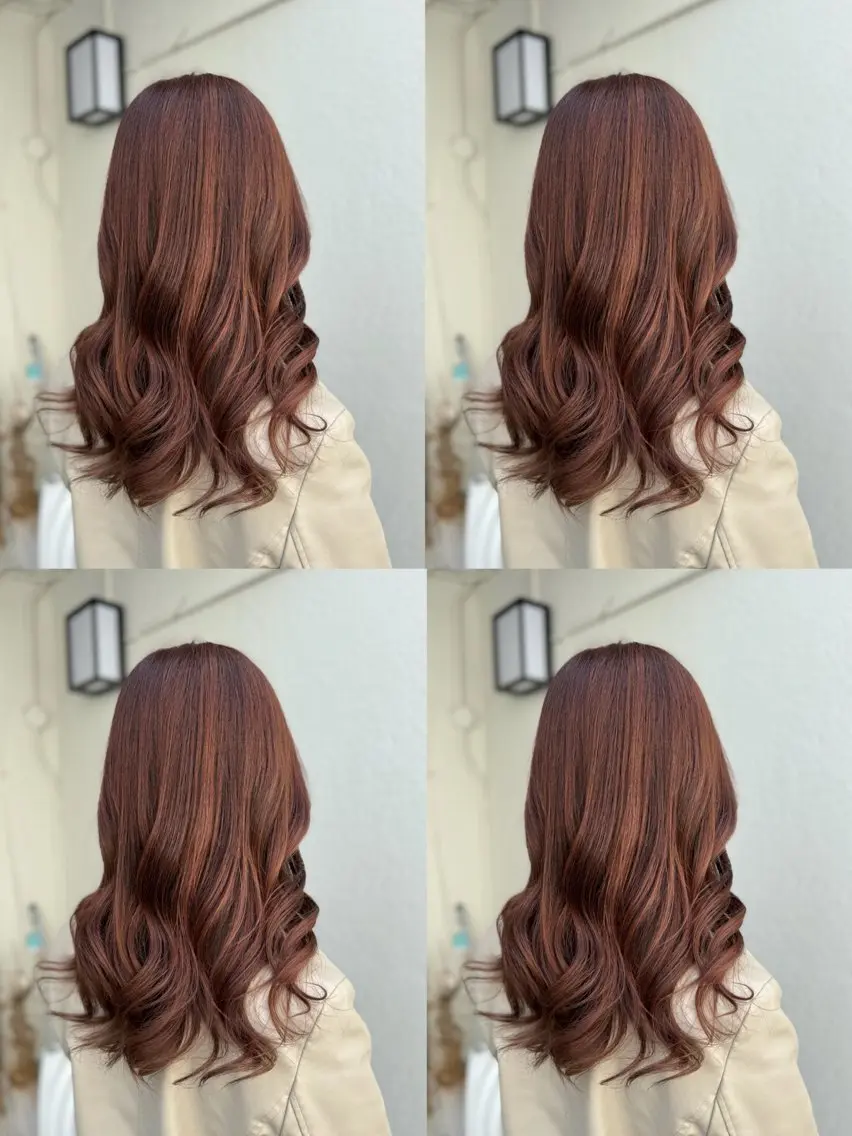 セミロング カラー ブラウンカラー ピンクカラー ピンクブラウン 🌷MAYU 🌷のヘアスタイル