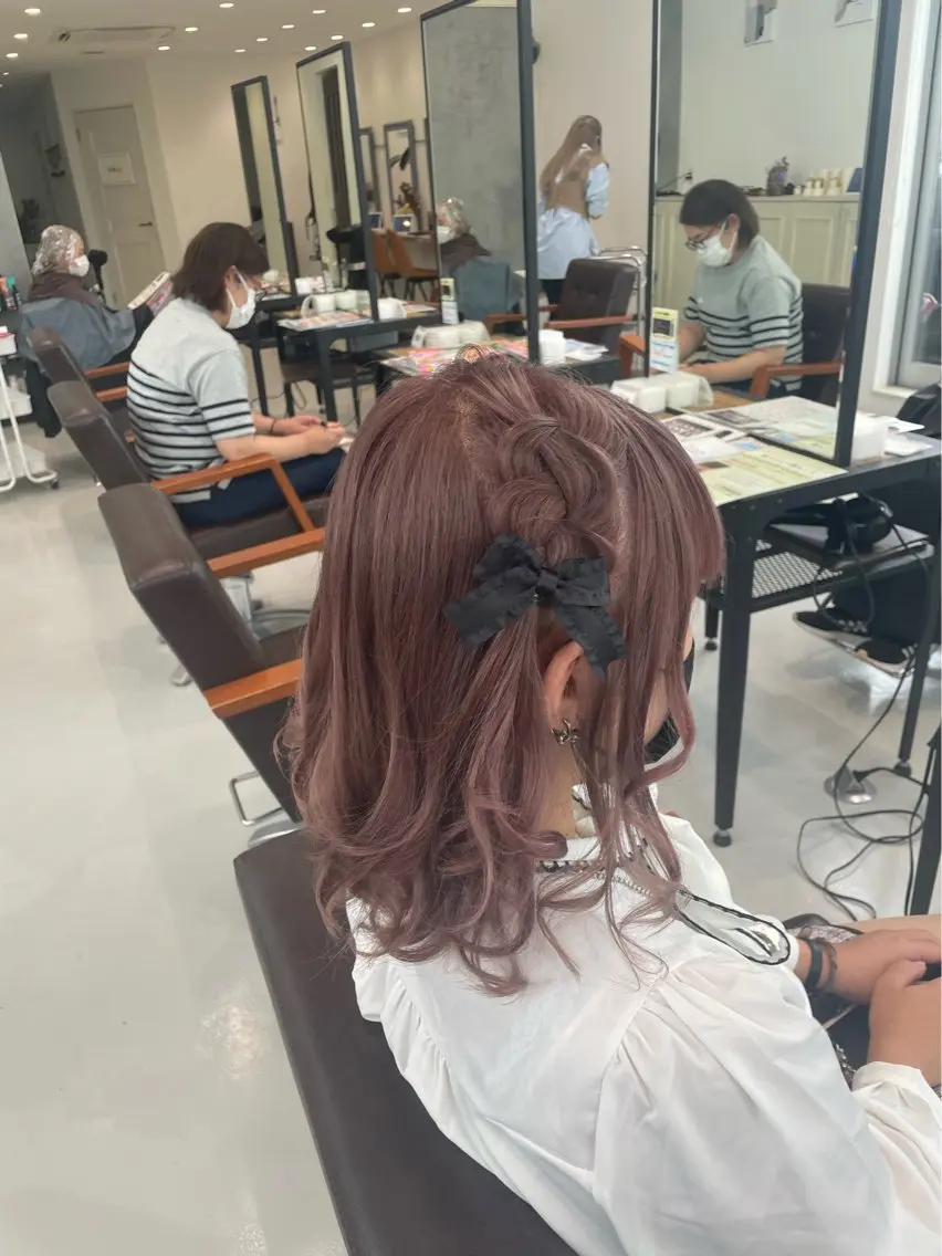 ヘアアレンジ ヘアセット ダブルカラー/ヘアメ ツムギ🍸のヘアスタイル