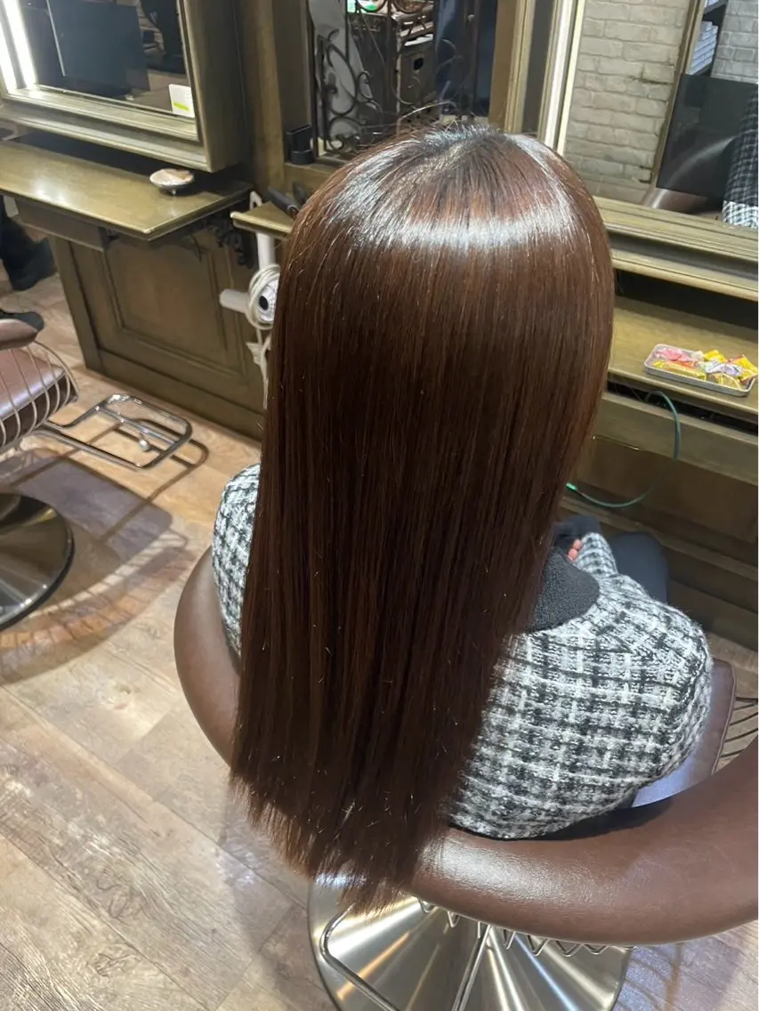ロング 縮毛矯正 Cloe仙台🌟 佐藤アミカのヘアスタイル