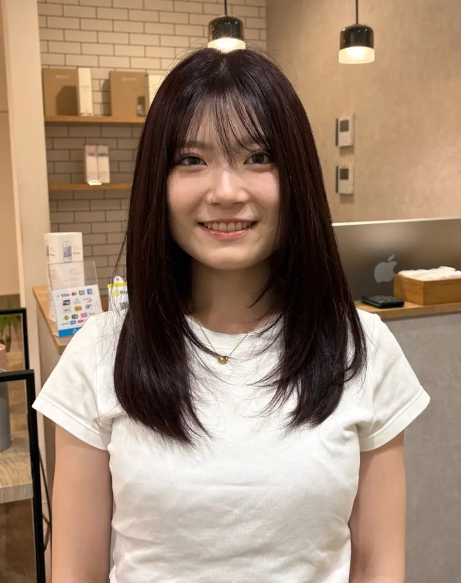 ミディアム レイヤーカット カット 立川南口kino 🦋ミユカ🦋のヘアスタイル
