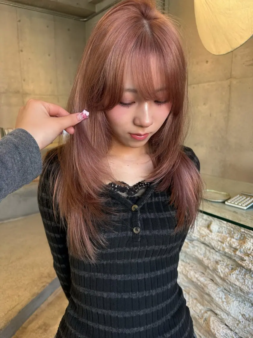 ロング カラー レイヤーカット カット 福岡海外風レイヤー/ ゴトリのヘアスタイル