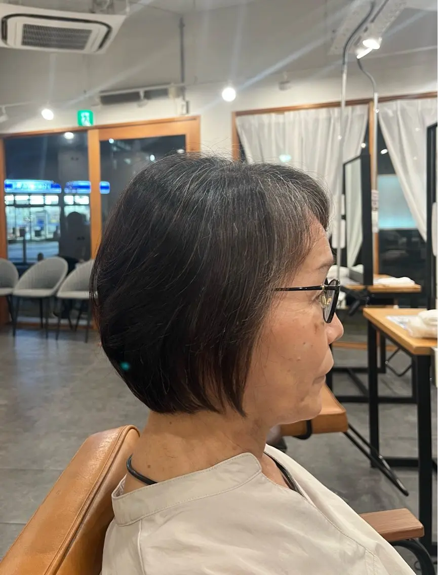 ショート ショートボブ ボブ レイヤーカット ショートヘア カット SHIAN 橋本店 吉田 詩穂のヘアスタイル