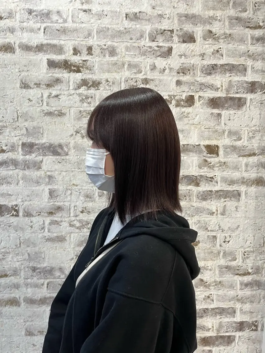 ミディアム アッシュ yuuka charmのヘアスタイル