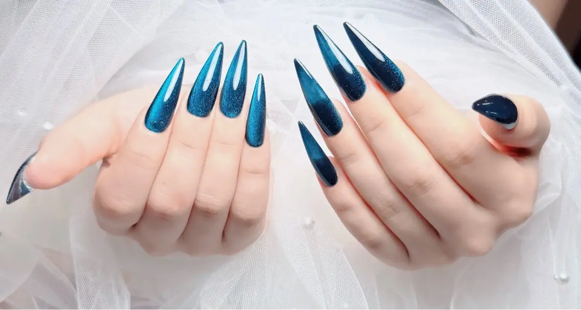 ネイル チークネイル 長さ出し フラッシュネイル フレンチネイル グラデーション ハンドネイル Lenie Nail Salonのネイルデザイン