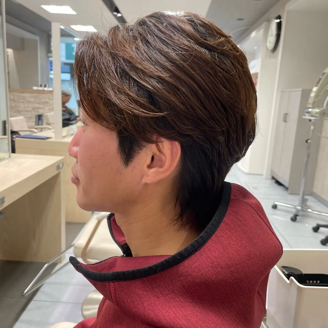 パーマ メンズ ダウンパーマ特化💎 ボブ・レイヤーりなのヘアスタイル