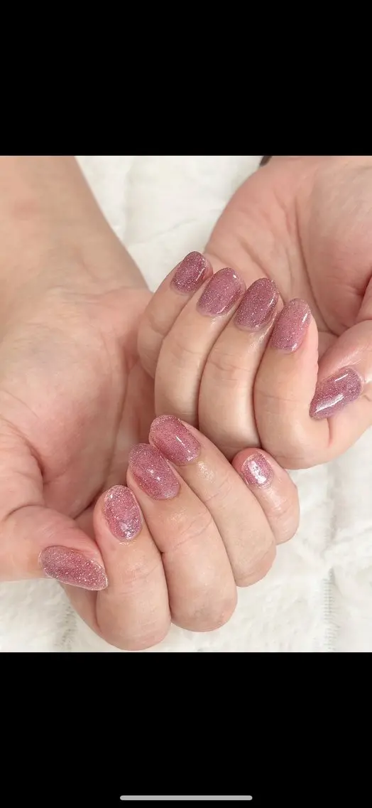 ネイル フラッシュネイル ラメ(グリッター) ワンカラーネイル nail salon はるりのネイルデザイン