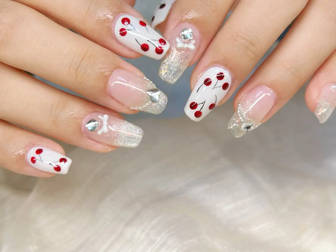 ネイル アートネイル チークネイル 成人式 入学式 長さ出し ハンドネイル Lino Nailのネイルデザイン