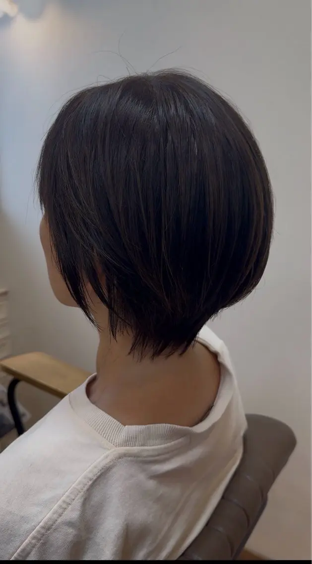 ショート カット ヘアカラー 奈良/富雄/生駒 ショート/川元裕範のヘアスタイル