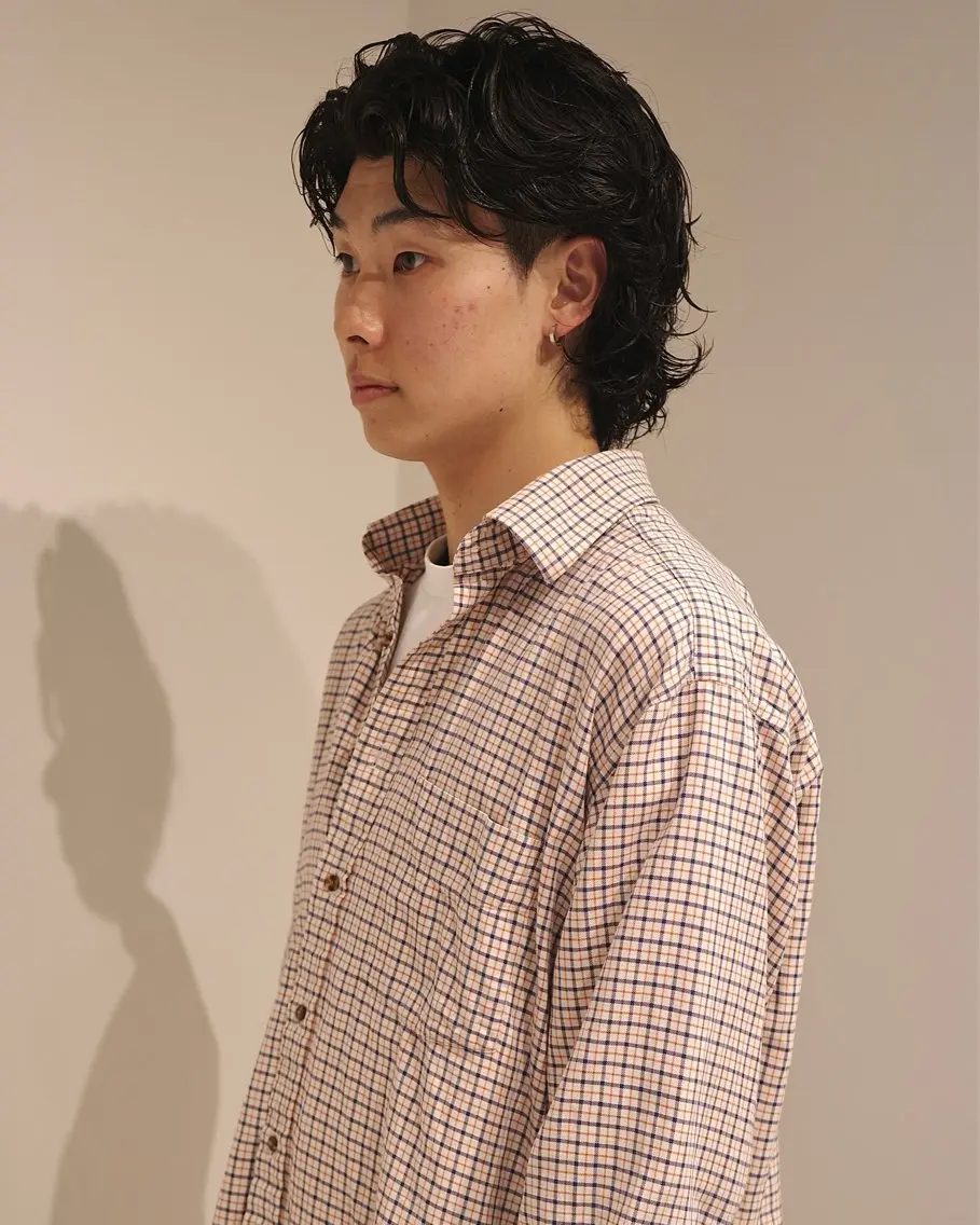 セミロング メンズ カット (𝐡)𝐰𝐢𝐦 Nagiのヘアスタイル